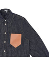 Women's Trapeze Denim Overshirt Blue - LOEWE - BALAAN 5