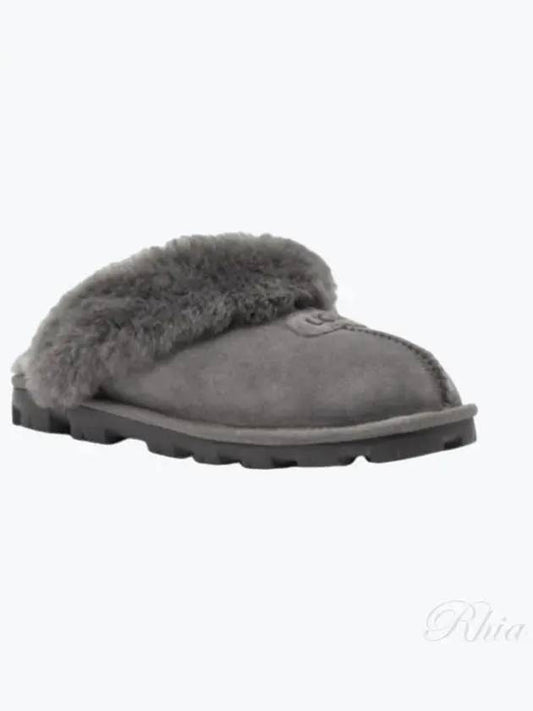 5125 Gray Cogate Fur Slippers - UGG - BALAAN 1