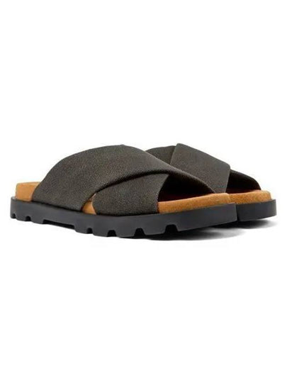 Brutus Cross Strap Slippers Grey - CAMPER - BALAAN 2