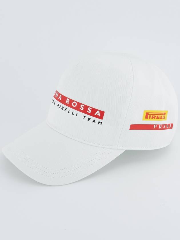 Pirelli Fabric Ball Cap White - PRADA - BALAAN 2