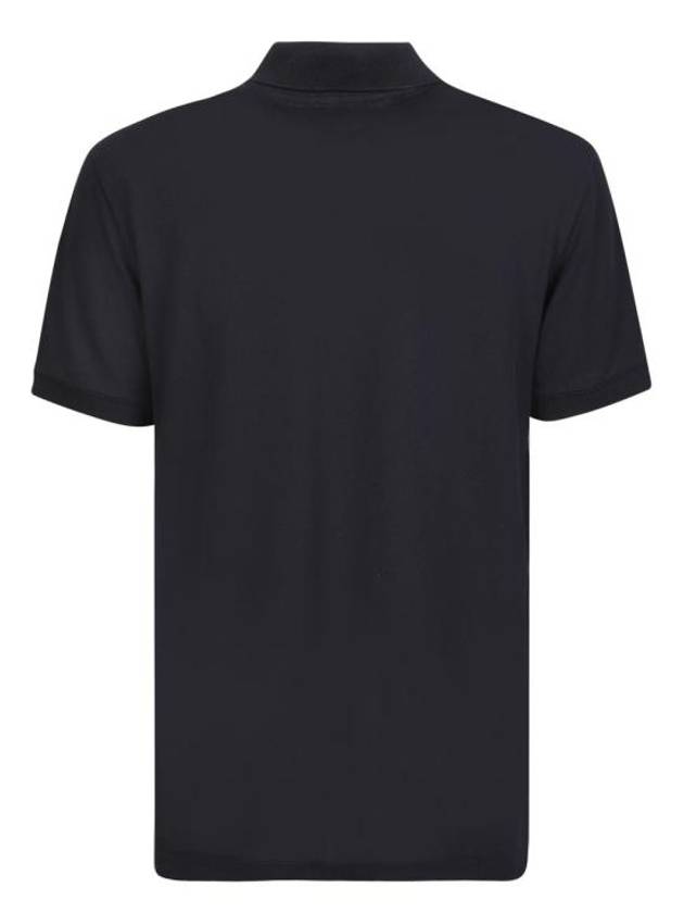 Logo Patch Short Sleeve Polo Shirt Black - ALEXANDER MCQUEEN - BALAAN 3