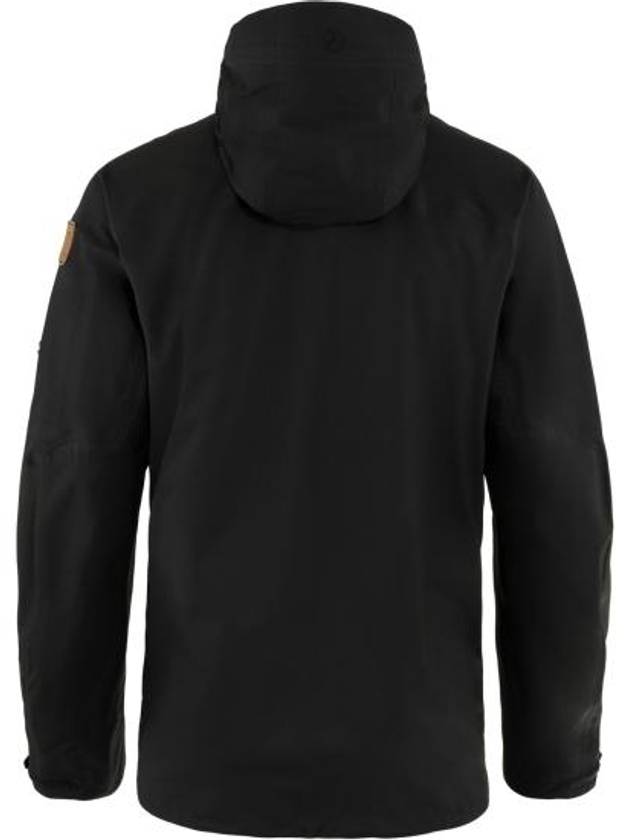 Men's Keb Eco Shell Zip-Up Hoodie Black - FJALL RAVEN - BALAAN 3