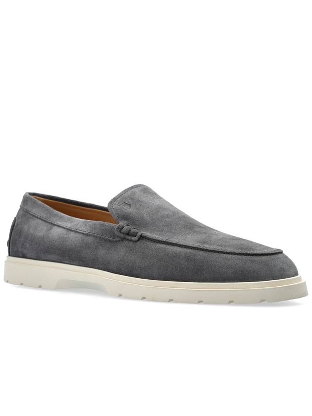 Tod’s Suede Loafers Shoes, Men's, Grey - TOD'S - BALAAN 4