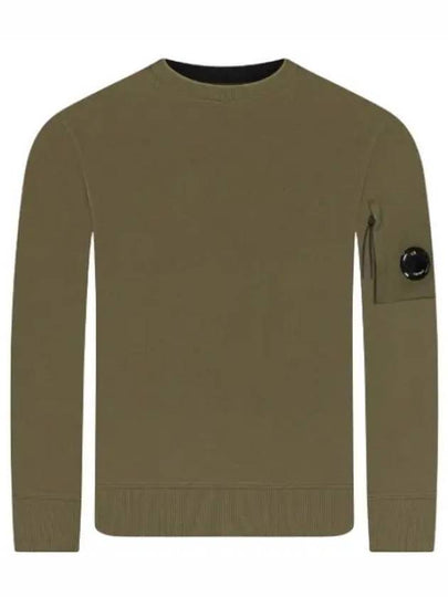 Diagonal Raised Fleece Lens Sweatshirt Ivy Green - CP COMPANY - BALAAN 2