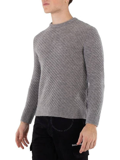 Solid Homme Grey Long-Sleeve Sweater, Brand Size 44 (US Size 34) - SOLID HOMME - BALAAN 2