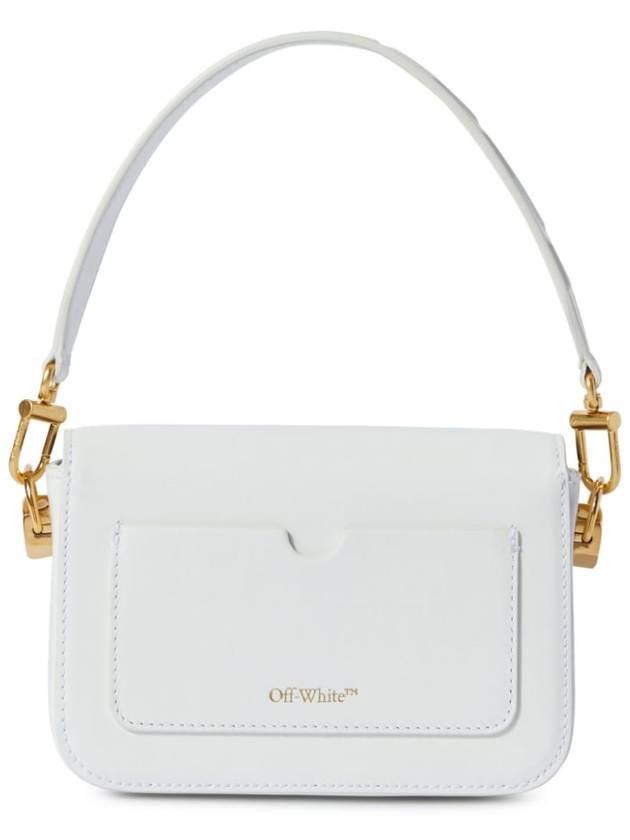 binder clip calfskin small shoulder bag white - OFF WHITE - BALAAN 6