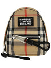Vintage Check Backpack Charm Beige - BURBERRY - BALAAN.