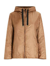 Greenh Technical Hooded Jacket Brown - MAX MARA - BALAAN 1