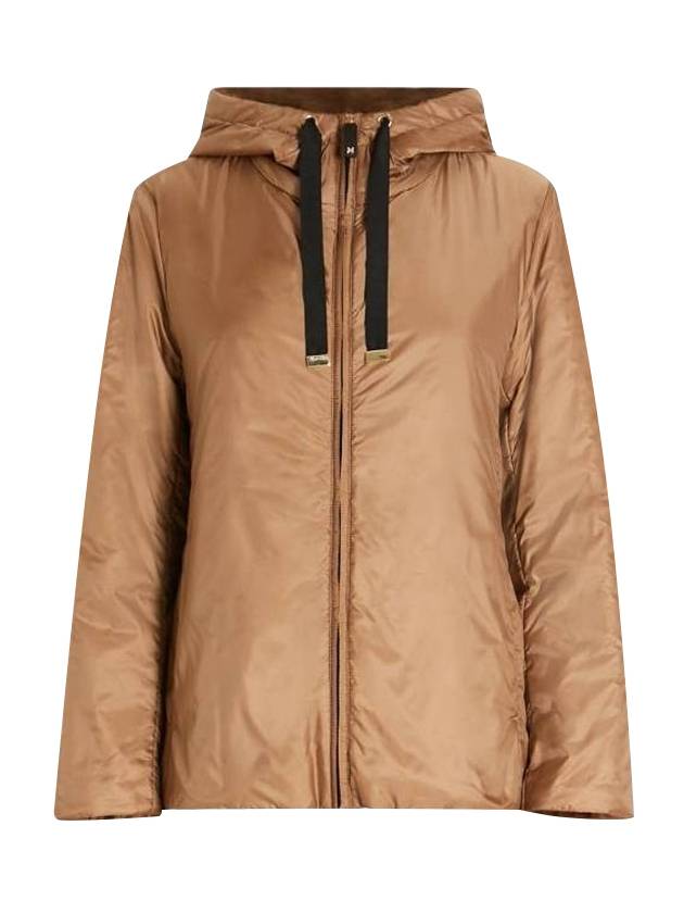 S Anti-Drop Technical Hooded Jacket Brown - MAX MARA - BALAAN.