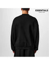 Fear of God Essentials Logo Applique Cotton Blend Jersey Sweatshirt Black - FEAR OF GOD ESSENTIALS - BALAAN 4