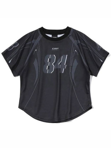 84 line crop jersey black - CRUMP - BALAAN 1