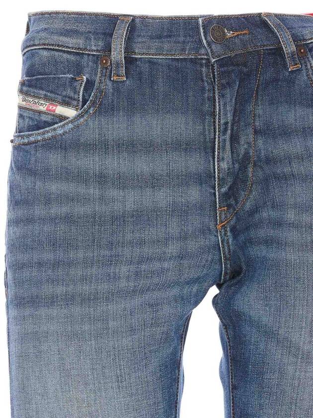 D Strukt Straight Leg Distressed Jeans Blue - DIESEL - BALAAN 5