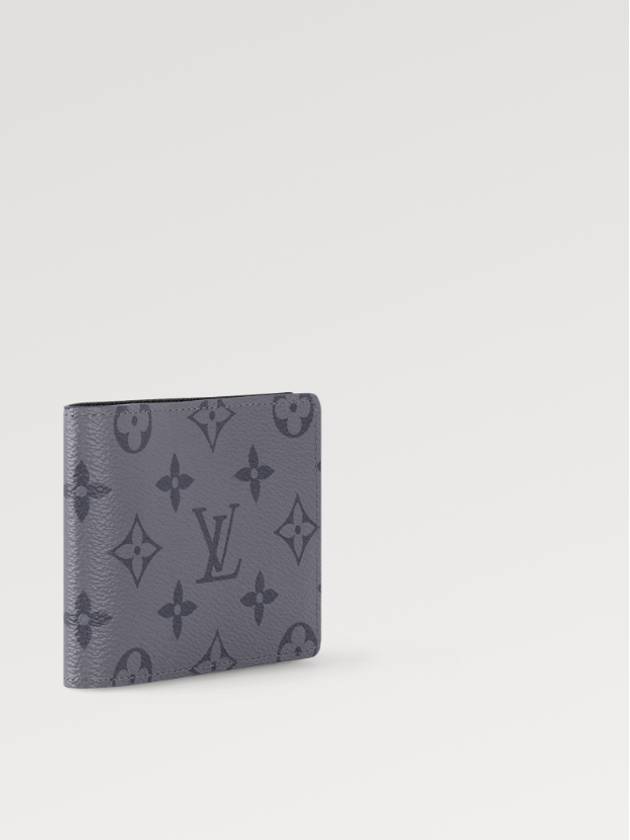 Monogram Eclipse Reverse Slender Half Wallet Grey - LOUIS VUITTON - BALAAN 3