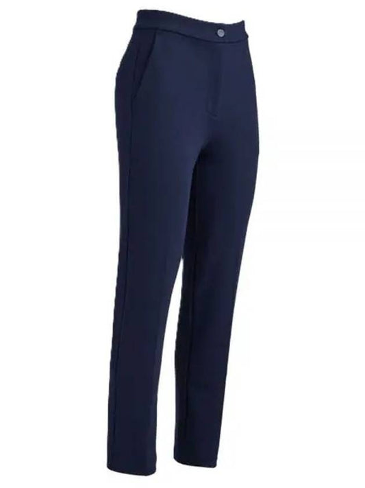 Double Knit Cigarette High Rise Stretch Straight Pants Navy - G/FORE - BALAAN 2