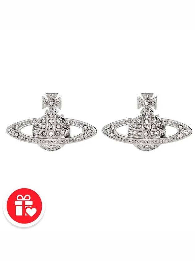 Mini Bas Relief Earrings Silver - VIVIENNE WESTWOOD - BALAAN 8