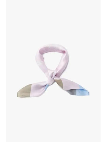 Women s Color Block Frame Silk Foulard Pink - EMPORIO ARMANI - BALAAN 1