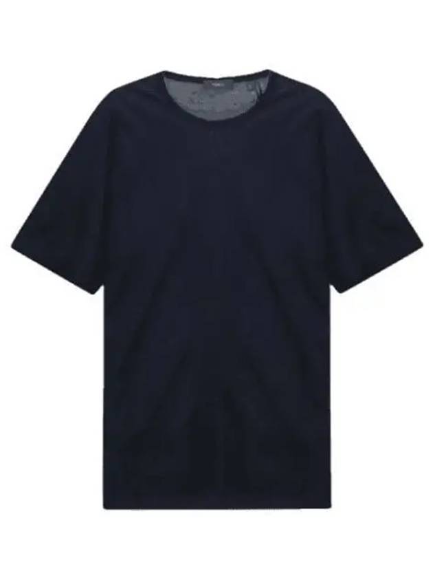 Precise Luxe Cotton Jersey Short Sleeve T-Shirt Eclipse - THEORY - BALAAN 1