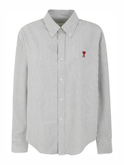 De Coeur Striped Long Sleeve Shirt Light Blue - AMI - BALAAN 2