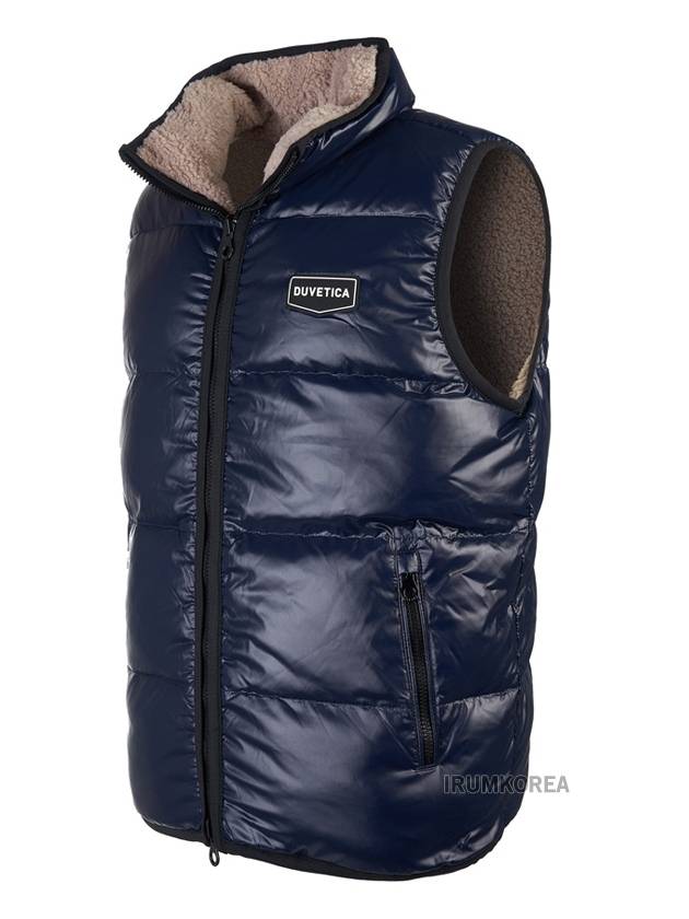 Algorab Logo Reversible Vest Navy - DUVETICA - BALAAN 4