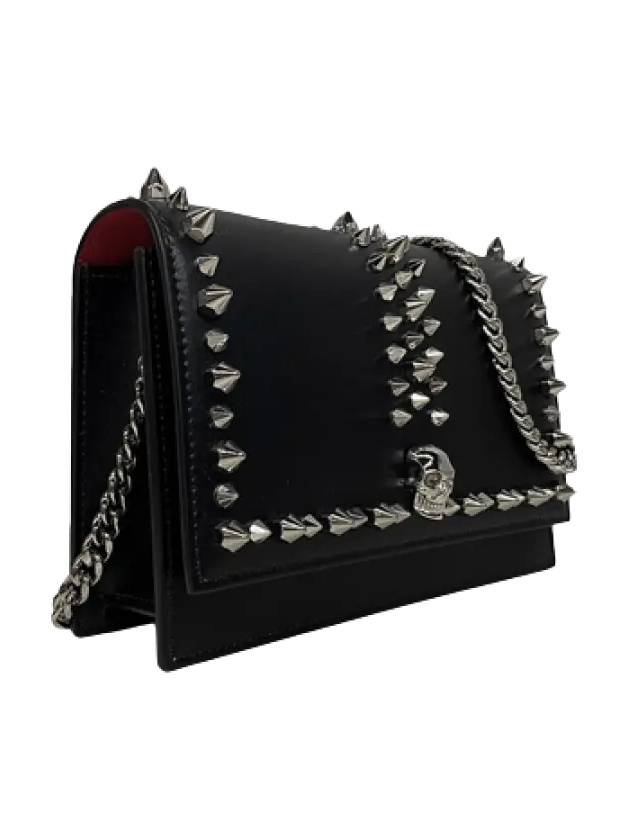 Skull Spike Mini Cross Bag Black - ALEXANDER MCQUEEN - BALAAN 3