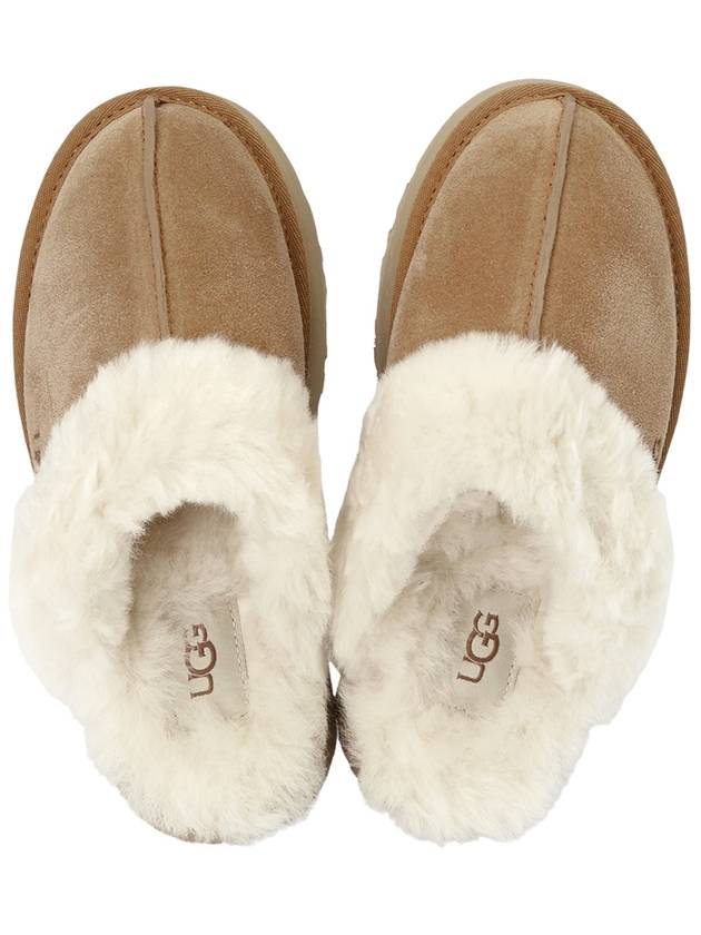 Women's Diskett Fleece Platform Slippers Brown - UGG - BALAAN 3