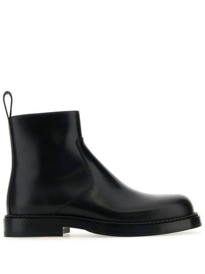 Strut Leather Ankle Boots Black - BOTTEGA VENETA - BALAAN 2