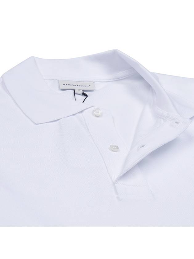 Piquet Polo Shirt White - MAISON KITSUNE - BALAAN 7