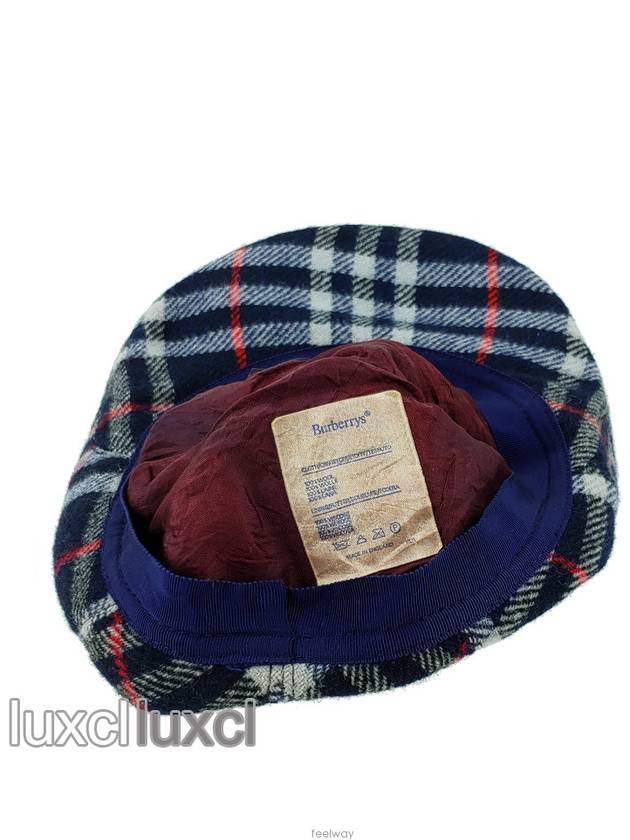 Checked hunting cap for women and KIDS hats - BURBERRY - BALAAN 9