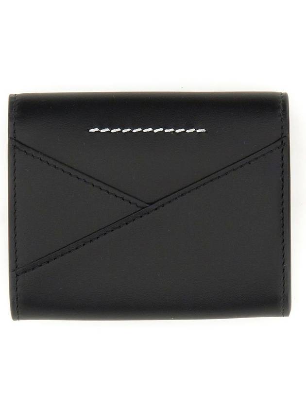 Japanese 6 Leather Card Wallet Black - MAISON MARGIELA - BALAAN 10