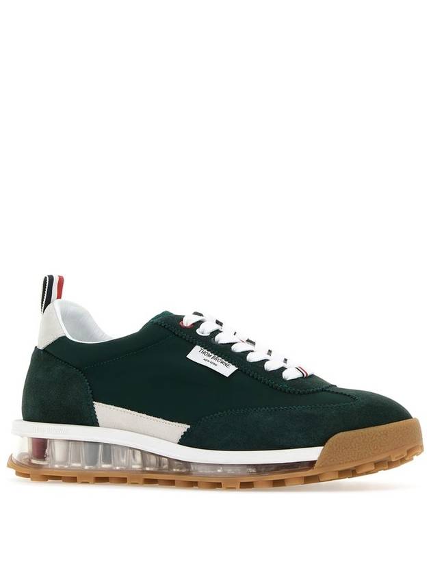 Clear Sole Tech Runner Low Top Sneakers Green - THOM BROWNE - BALAAN 3