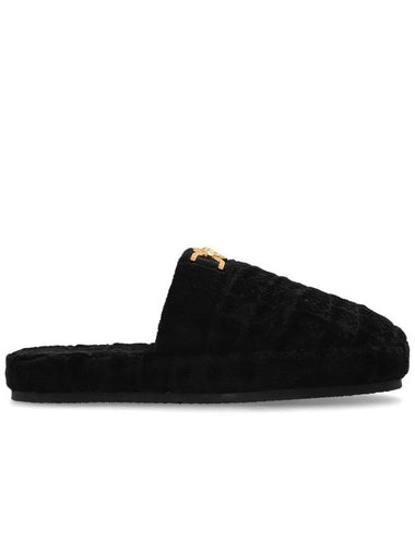 Versace Home Slippers With Logo, Women's, Black - VERSACE - BALAAN 1