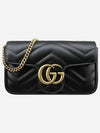 GG Marmont Matelasse Leather Super Mini Bag Black - GUCCI - BALAAN 2