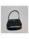 Cleo Brushed Flap Shoulder Bag Black - PRADA - BALAAN 8