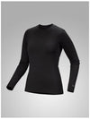 Women's Rho Merino Wool LS Crew Long Sleeve T-Shirt Black - ARC'TERYX - BALAAN 2