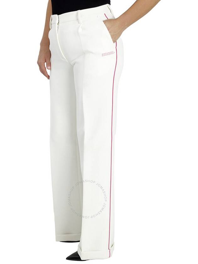 contrast trim tailored track pants - OFF WHITE - BALAAN 3