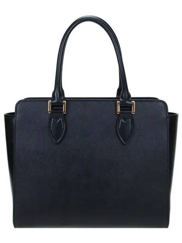 Triangle Logo Saffiano Tote Bag Black - PRADA - BALAAN 5