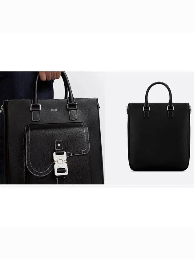 Saddle Tote Bag Black - DIOR - BALAAN 3