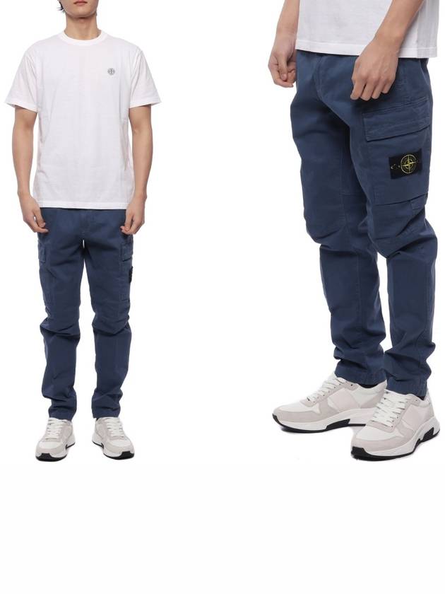 Wappen Patch Compass Badge Straight Pants Blue - STONE ISLAND - BALAAN 3