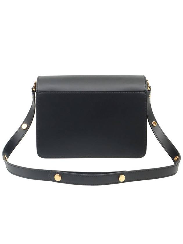 Matte black smooth calfskin gold plated trunk medium shoulder bag SBMPN09NO1 - MARNI - BALAAN 3