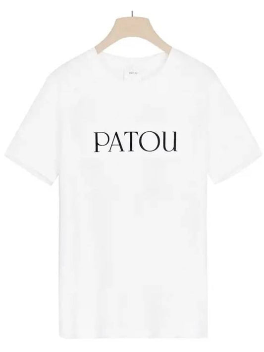 Logo Cotton Short Sleeve T-Shirt White - PATOU - BALAAN 2