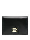 Small Leather Half Wallet Black - MIU MIU - BALAAN 2