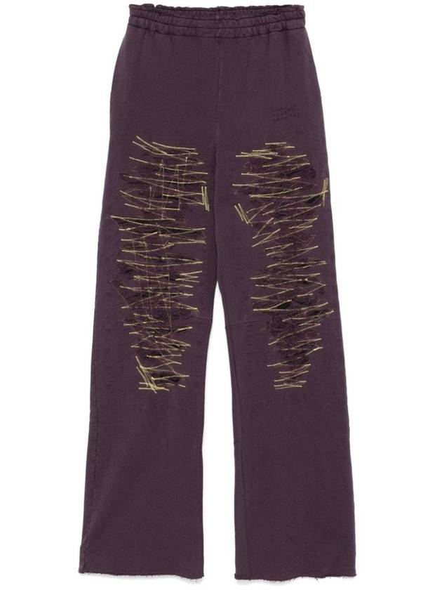 Mm6 Maison Margiela Trousers Purple - MAISON MARGIELA - BALAAN 1