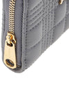 Lola Zip Quilted Leather Half Wallet Cloud Grey - BURBERRY - BALAAN 8