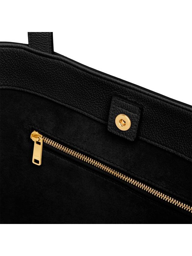 Cabas Anais Small Grain Calfskin Tote Bag Black - CELINE - BALAAN 6