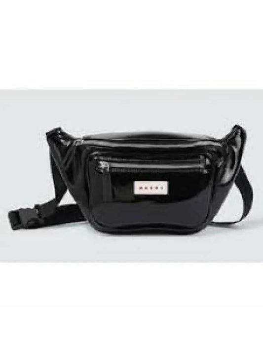 logo patent belt bag black - MARNI - BALAAN 2