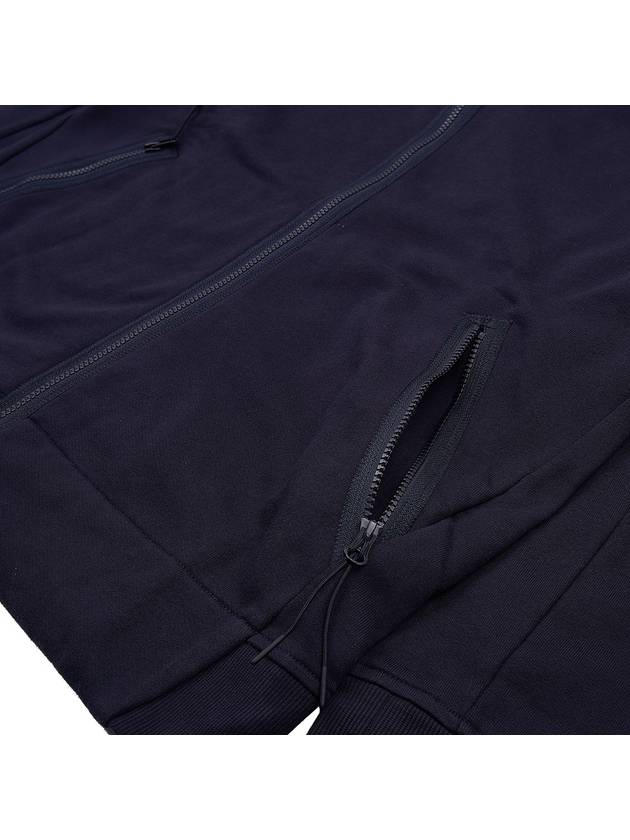 Goggles Diagonal Raised Fleece Hooded Jacket Navy - CP COMPANY - BALAAN 10