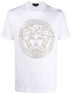 Men's Medusa Logo Short Sleeve T-Shirt White - VERSACE - BALAAN 1