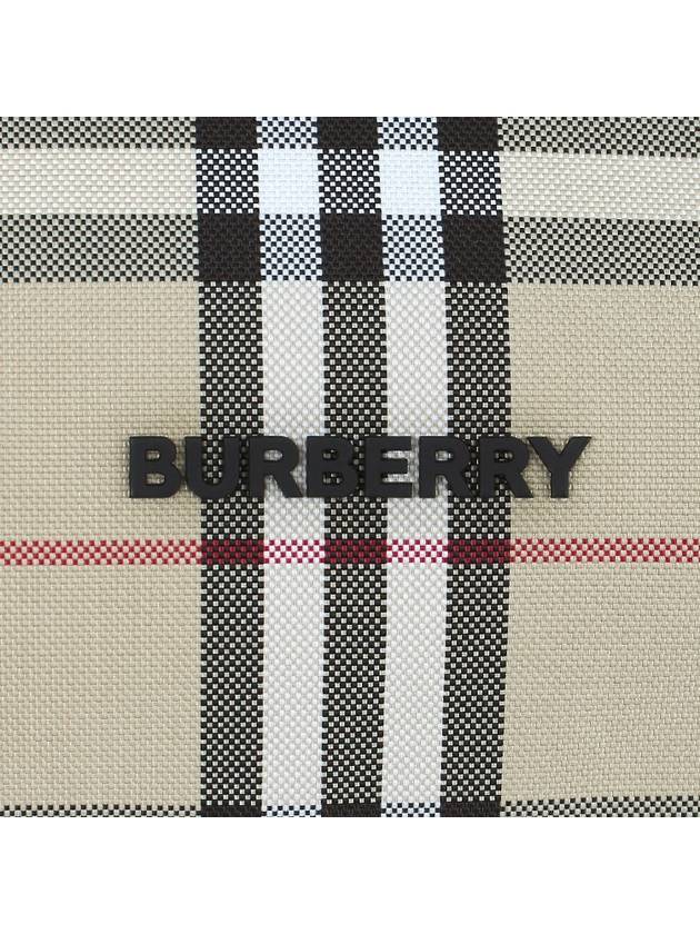 Sonny Embossed Logo Check Belt Bag Beige - BURBERRY - BALAAN 7