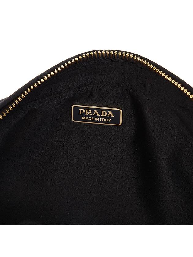 Triangle Logo Silk Satin Pouch Bag - PRADA - BALAAN 11