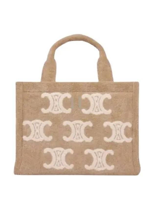 Cabas Thais Triomphe All-Over Textile Small Tote Bag Beige - CELINE - BALAAN 2